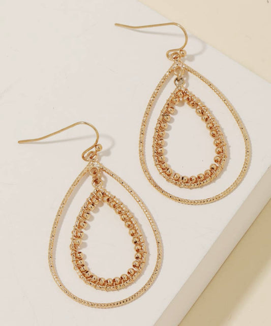 Tear Gold Hoops